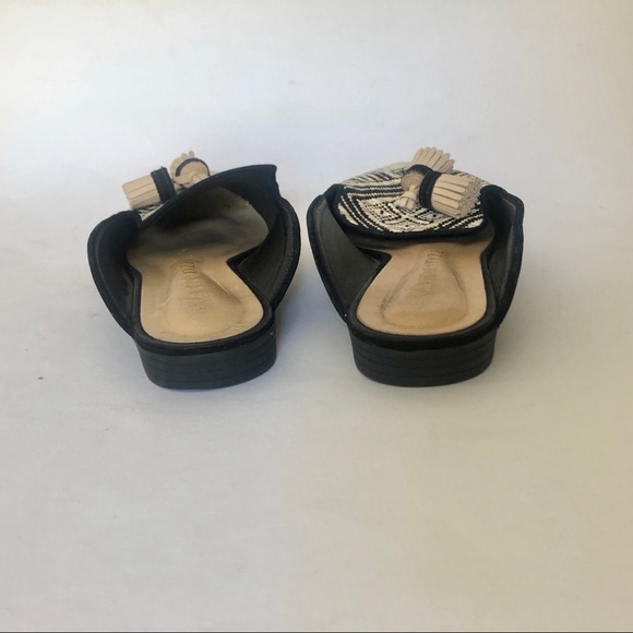 EUC Anthropologie Vicenza Raffia Slides Size 7 - Picture 2 of 5